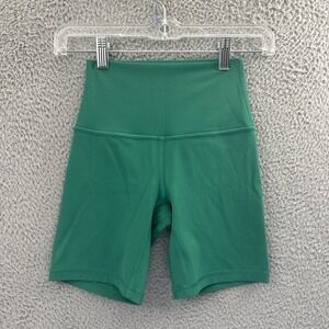 Lululemon Align High Rise Shorts 6" Green Athletic Athleisure Yoga Women's 2